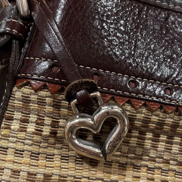 Brighton‎ Vintage 90s Y2K Leather Brown Shoulder Bag Bucket Purse Western Boho - Picture 4 of 8